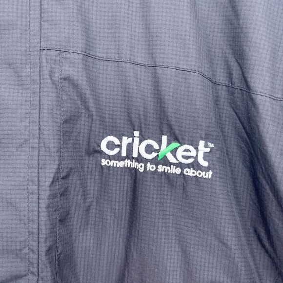 Cricket Wireless Fleece Lined Hooded Winter Jacket Black Employee Uniform Small - Picture 3 of 8